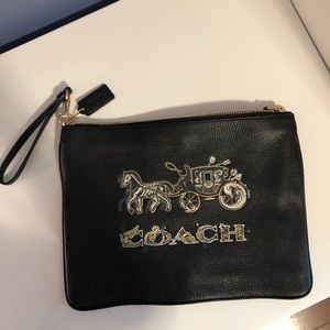 Coach large flat clutch